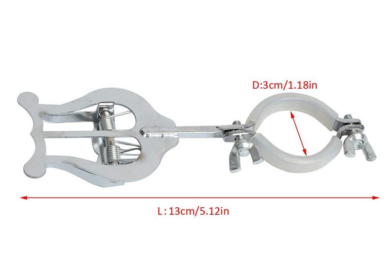 Fengtaike Clarinet Marching Lyre - Metal Clarinet Sheet Music Holder, Silver, B Flat, Modern Style, Marching Band - Image 4